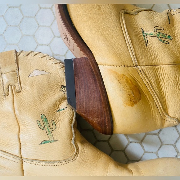 Vintage Zodiac Cowboy Ankle Boots - Picture 6 of 9